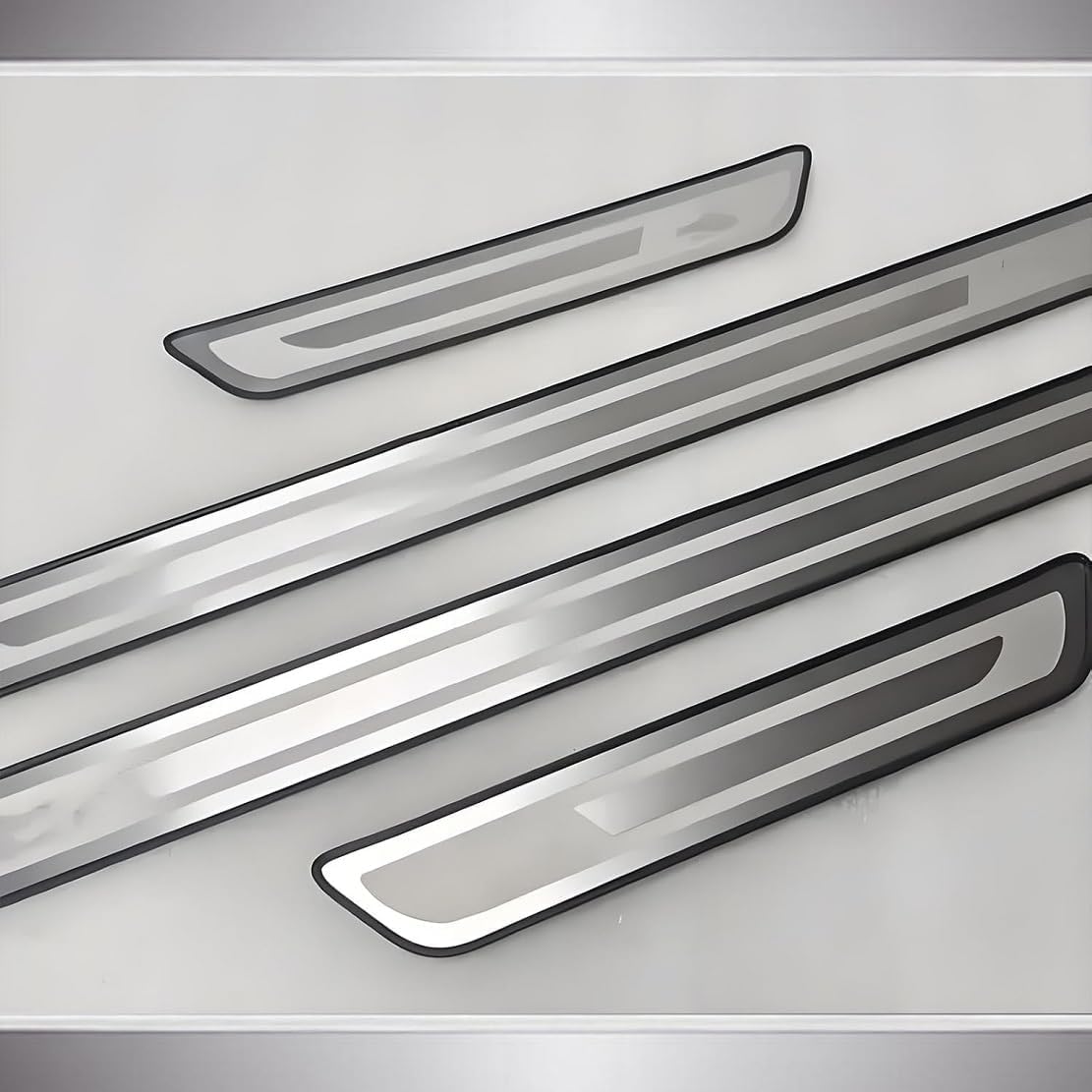 Battitacco per Audi A3 Sportback 2020-2025, Auto in Acciaio Inox Cromato Soglia Porta Esterna Protezione Graffi Accessori Auto Decorativi 4 Pezzi