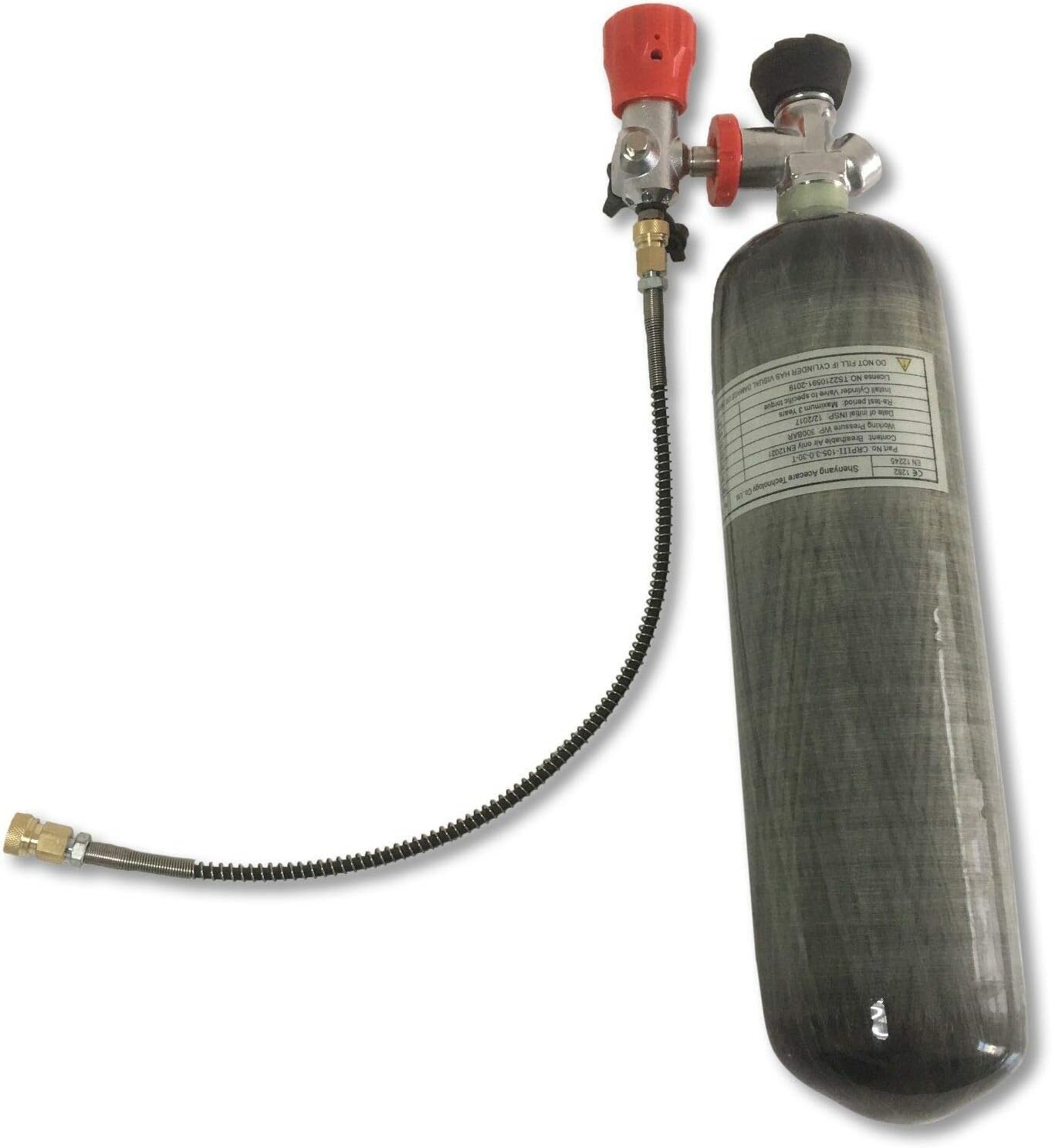 Acecare PCP Air Rifle 3L CE 300bar Carbon Fiber Hpa Tank Scuba Diving Cylinder M18X1.5