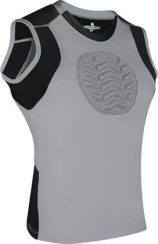 Exxact Sports Protector de pecho de béisbol juvenil, protector de pecho acolchado para esternón, protector de pecho de sóftbol para niñas y jóvenes
