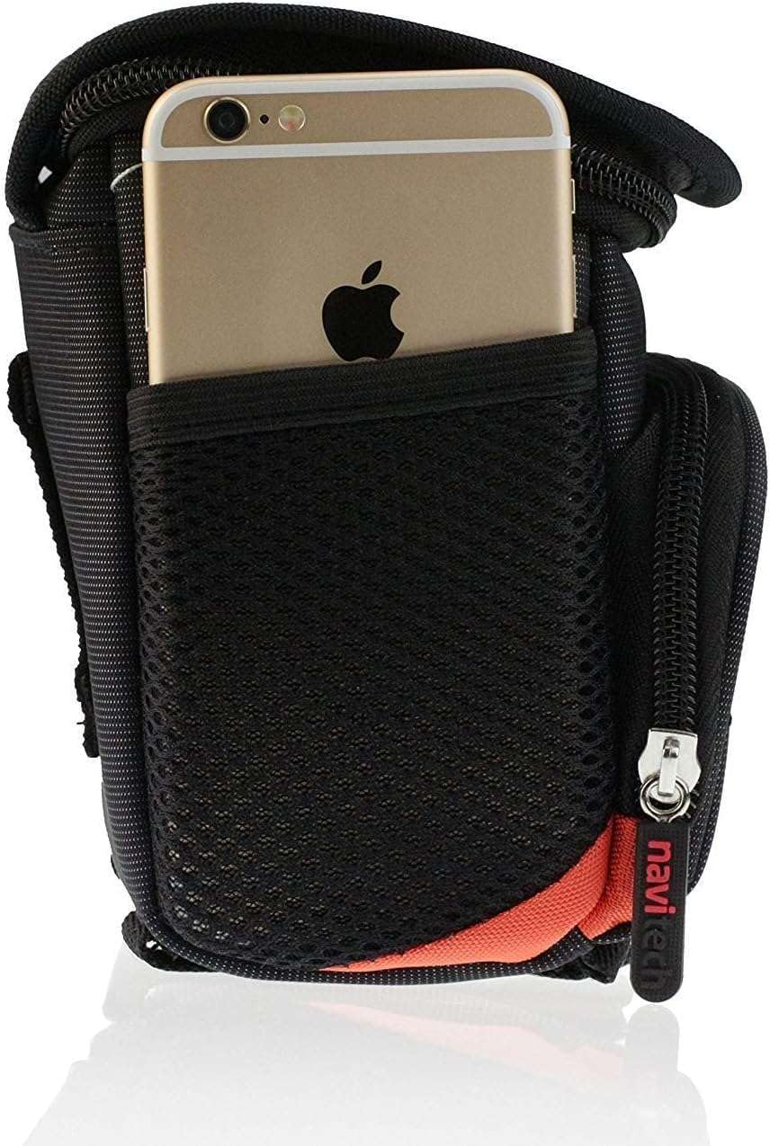 Navitech Schwarz Fernglas Tasche Kompatibel mit dem Celestron EclipSmart 10x25 Solar Binocular