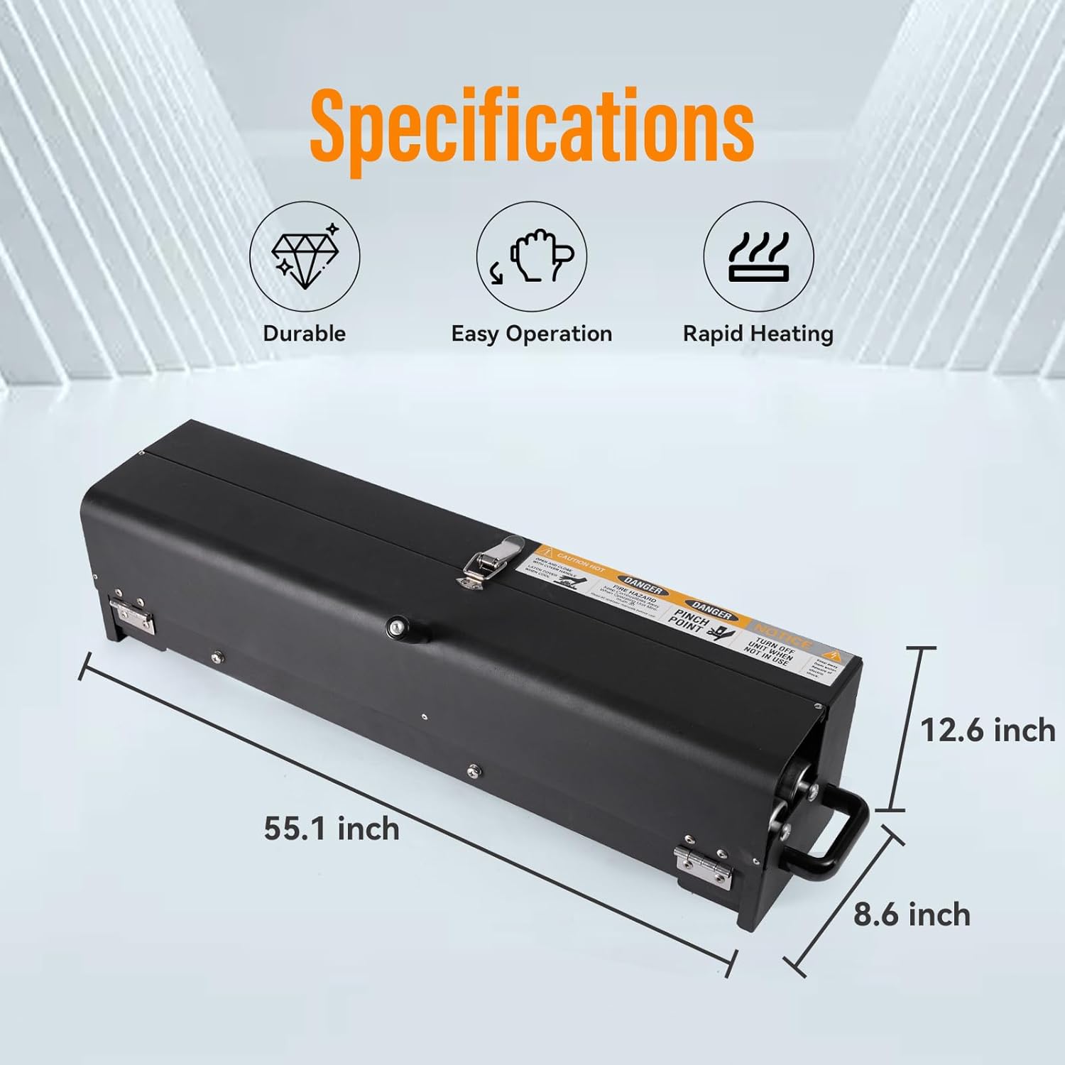 PVC Pipe Heater - 1/2" to 4" Electric PVC Conduit Heater Bender with Reflective Interior & Carrying Handle