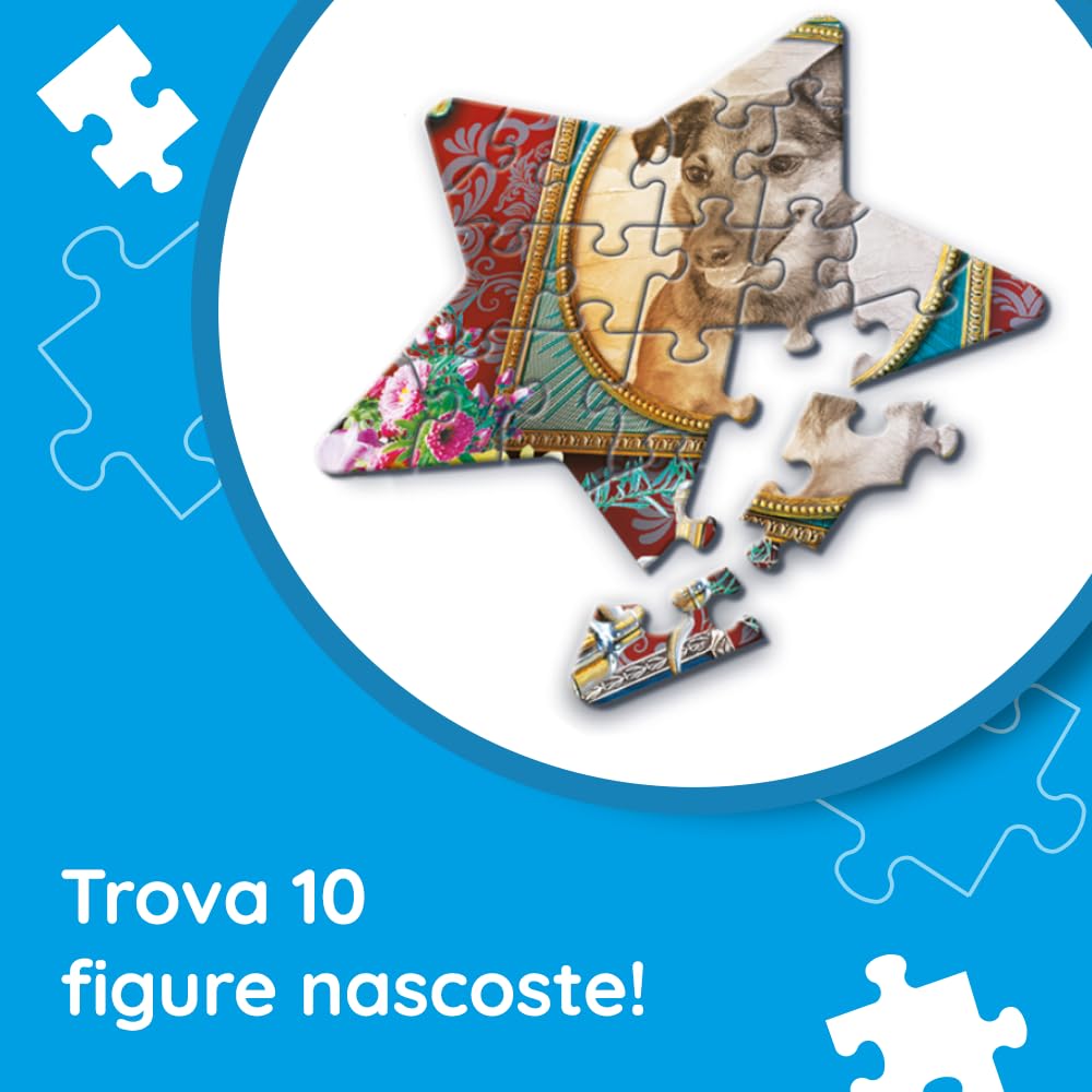 Trefl-Puzzle Hidden Shapes: Soirée de Jeux 1000 + 86 éléments-Trouv