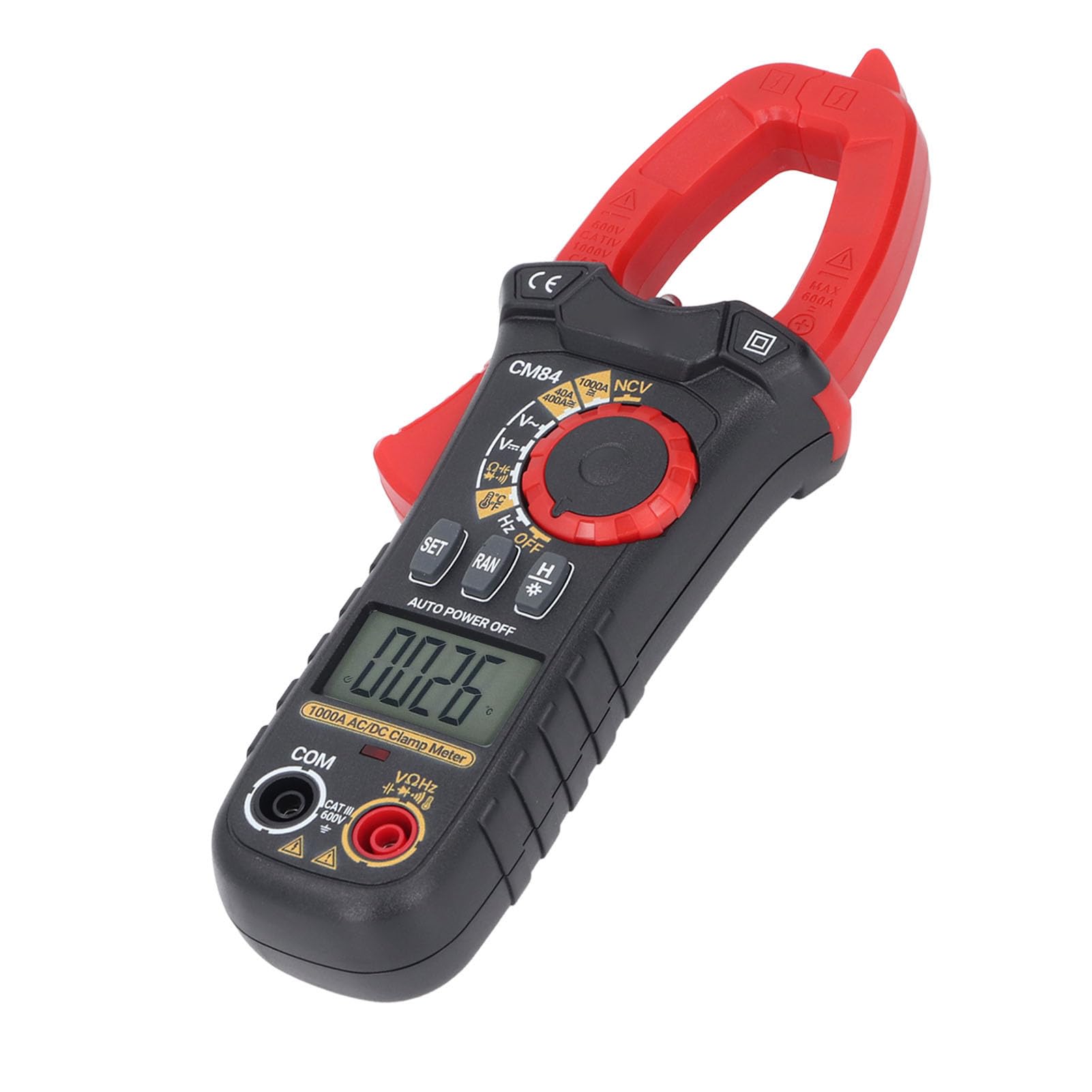 1000A Zangenstrommesser, Amperespannungsprüfer, ABS-Gehäuse, Digitales Zangenmultimeter
