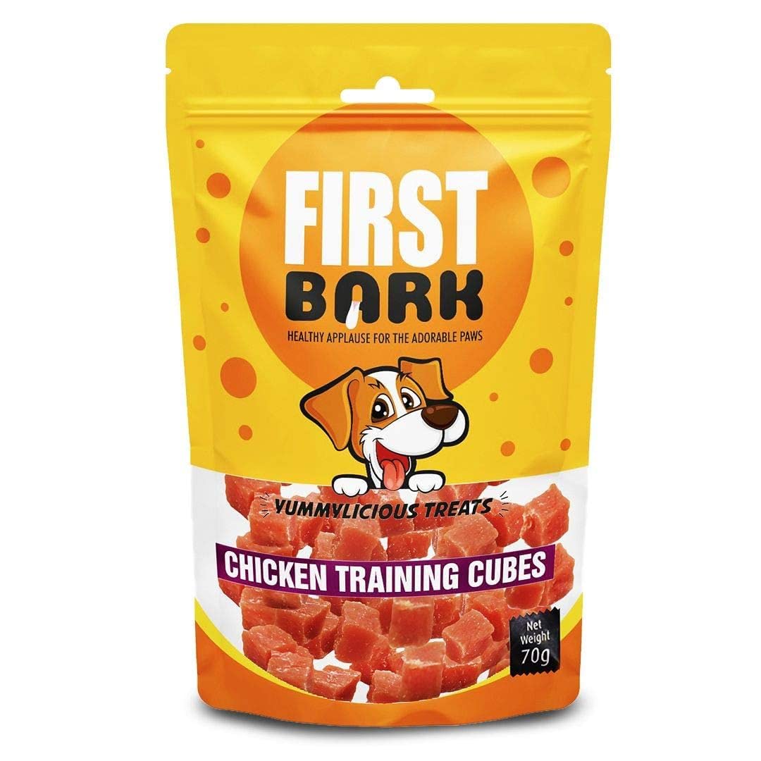 First Bark Jerky Dog Treat Human Grade high Protein Fully Digestible Healthy Snacks & Training Free from by -Product & Gluten Chicken Cubes (Pack of 4) (B0C1YTKTVB) Amazon Price History, Amazon Price Tracker