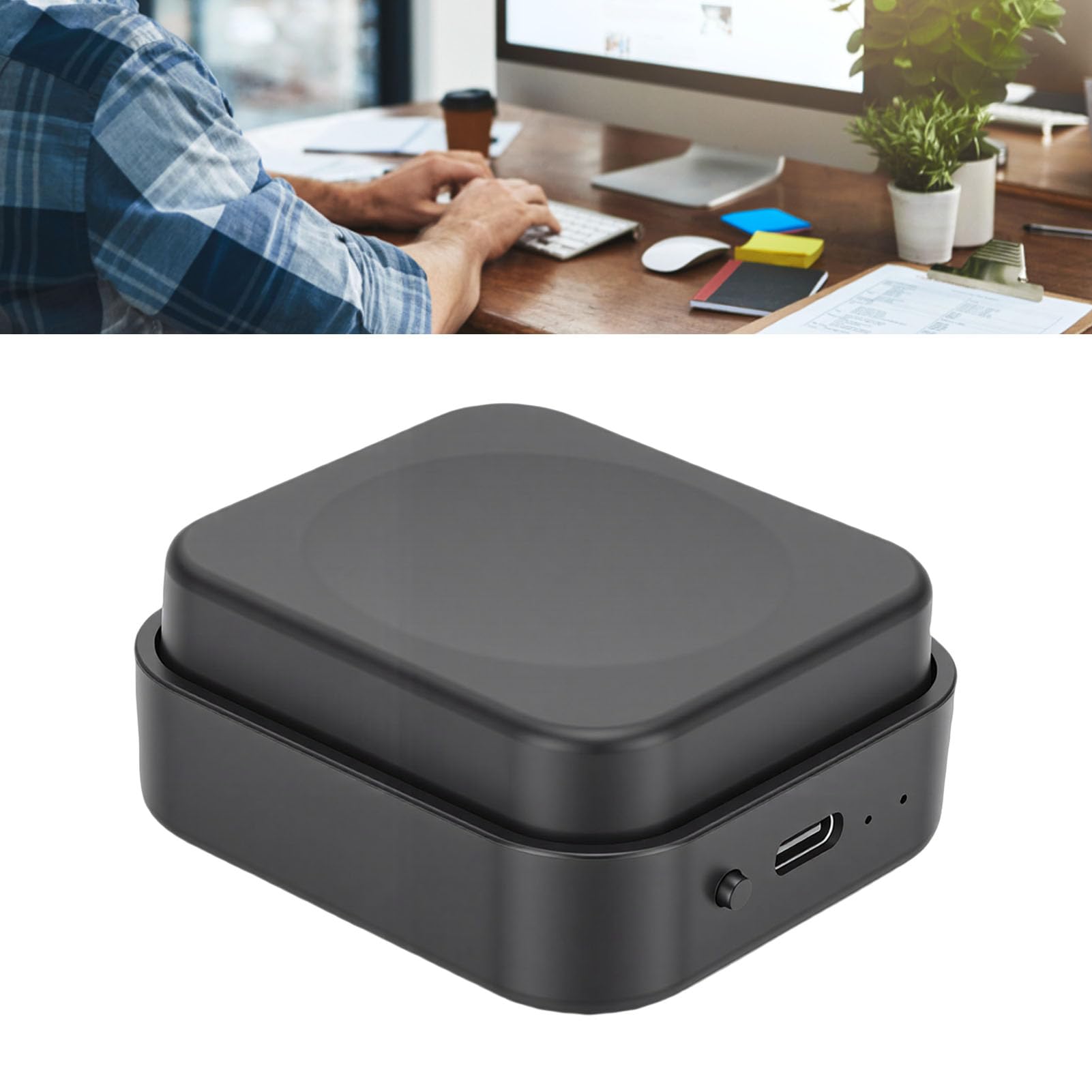 Vikye Tastierino a Tasto Singolo, Tastierino Macro a 3 Livelli, Programmabile con Bluetooth/2.4G/cablato, Input di 18 Caratteri, Tasto Grande, per Personalizzazione di