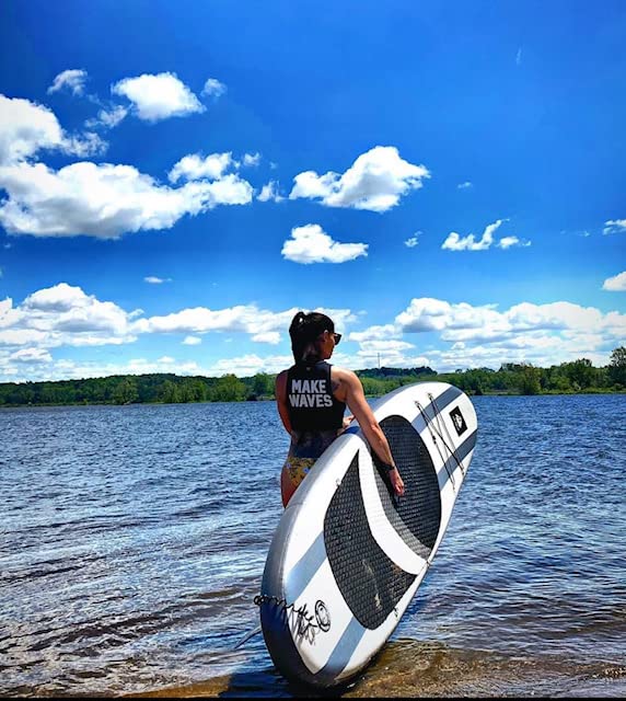 Image of Roc Inflatable Stand Up Paddle Board 10' 6 inch with Premium SUP Paddle Board Accessories, Wide Stable Design, Non-Slip Comfort Deck for Youth & Adults