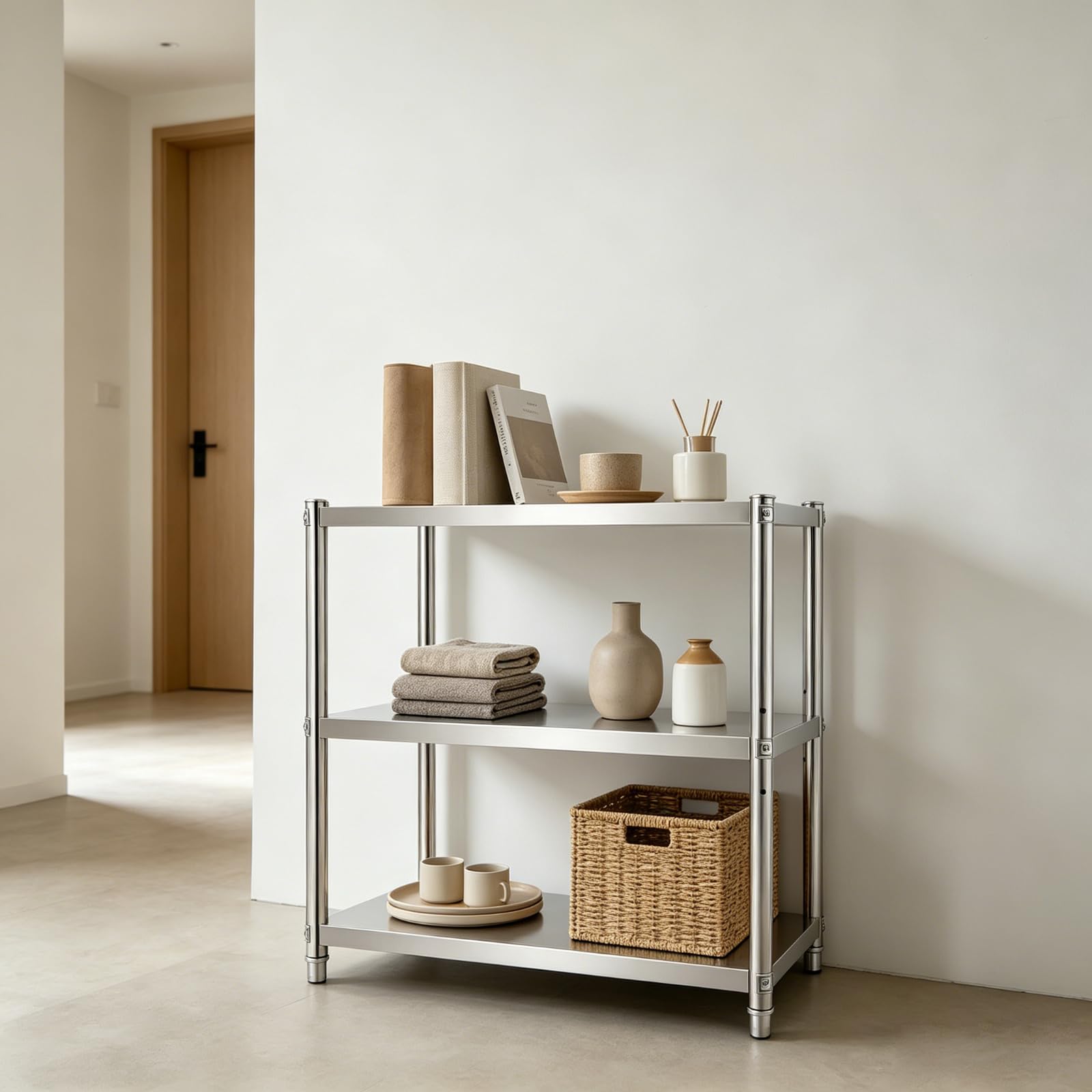 Scaffale da cucina a 3 ripiani, per carichi pesanti, per cucina