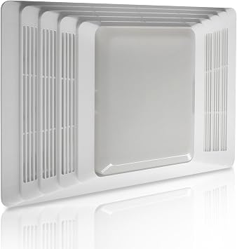 S97013662 Bathroom Fan Cover Grille and Lens Assembly Kit Fits For Broan Nutone 655 656 657 659 695 HFL695 696 Bathroom Exhaust Fan Cover Replacement