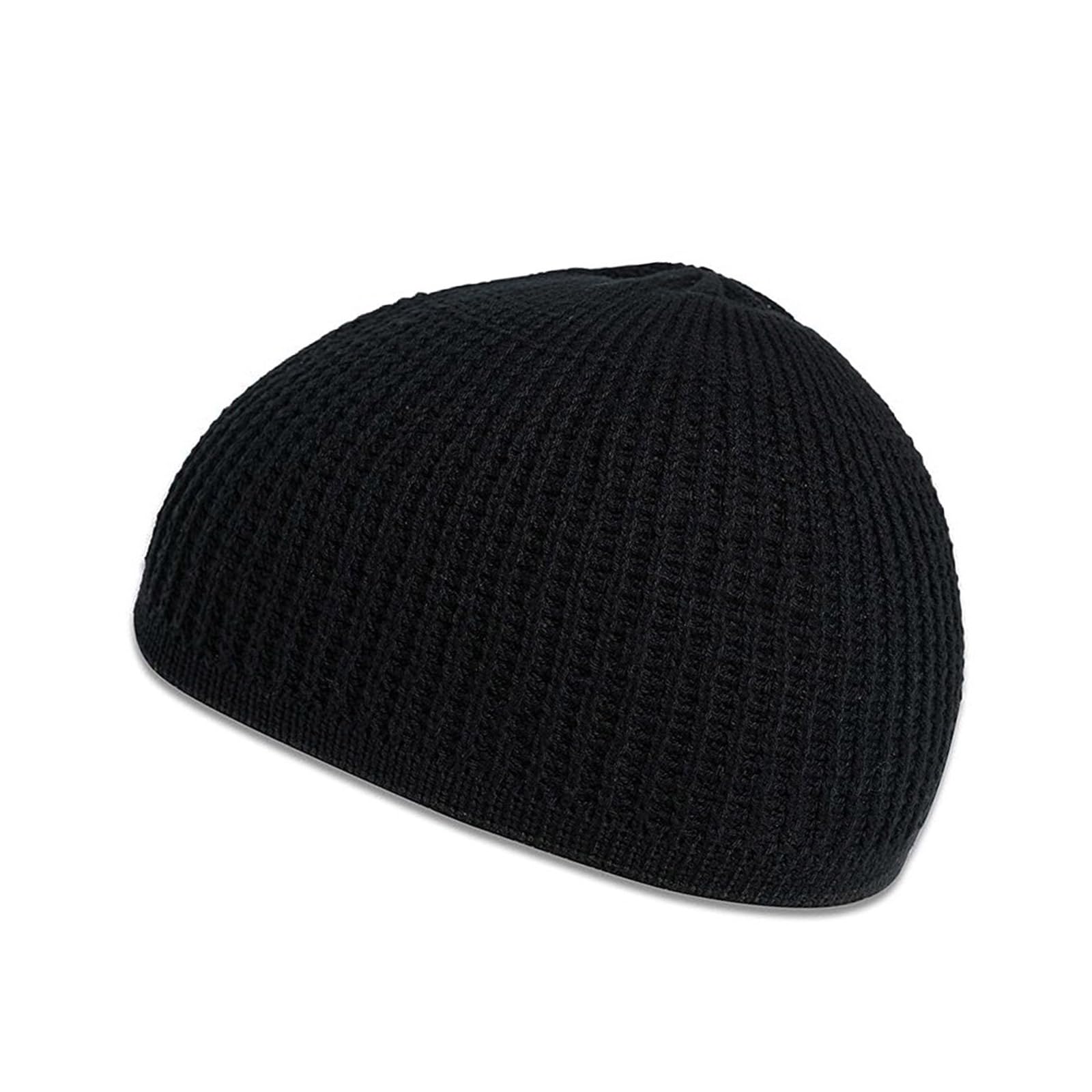 Morain Kufi Muslims Men Namaz Prayer Hat Traditional Muslims Kufi Hat Eid Knitted Muslims Men Prayer Black