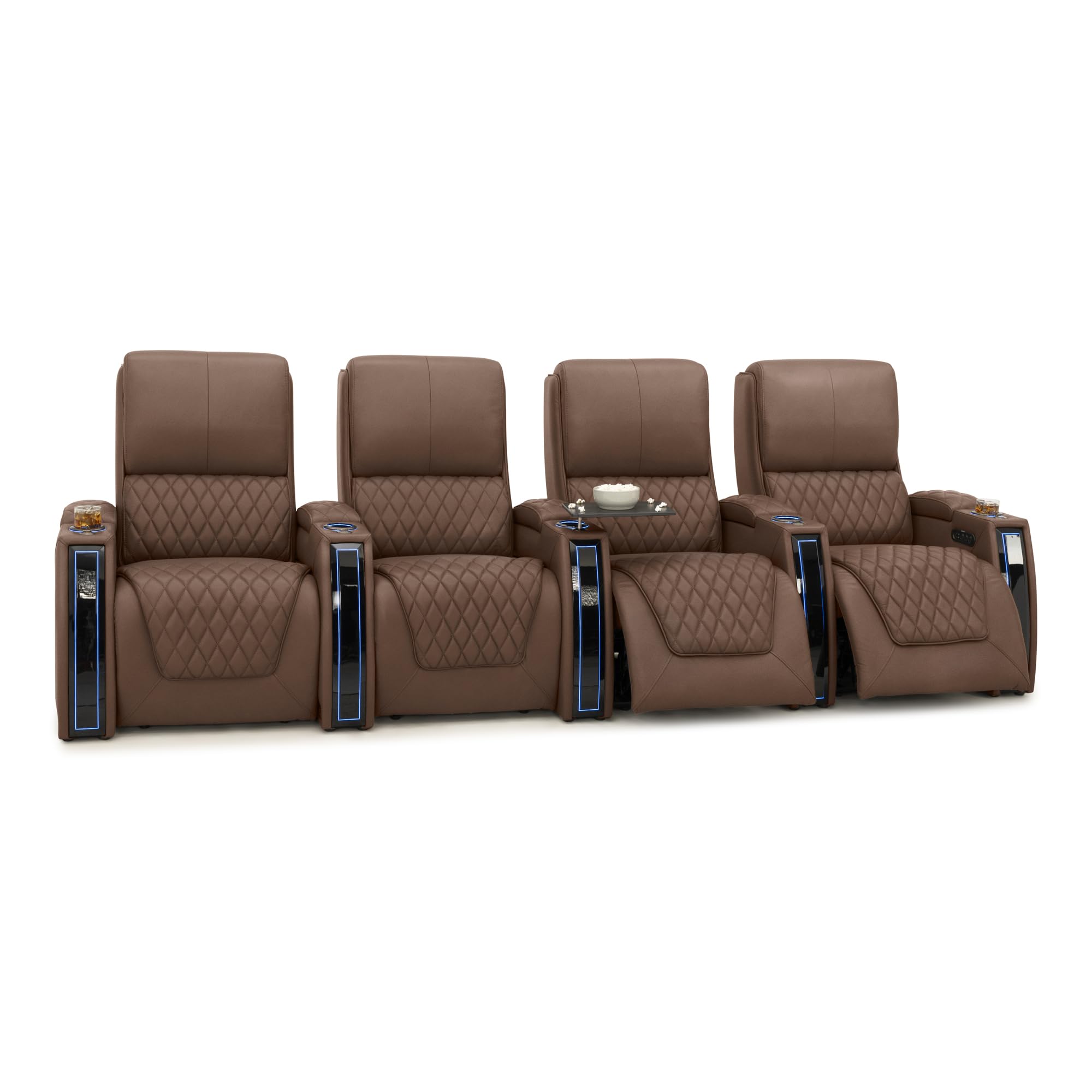 Seatcraft Apex Home Theater Seating Tobacco Row of 4