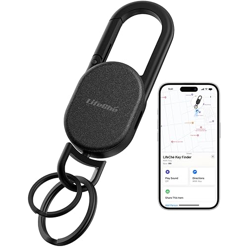 Keychain, Key Finder Built-in Anti-Loss Tracker, Heavy Duty Key Holder,