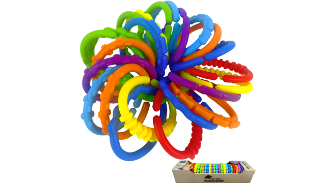 Amazon.com : KUTOI Baby Rings Toy Links - 24 Pcs Colorful Teething
