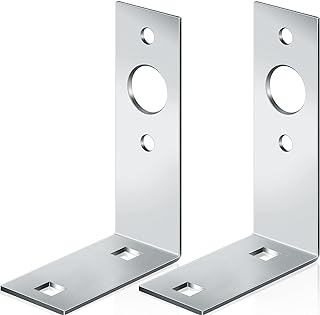 Dunzy Galvanized Trailer Light Brackets Mounting L Shape Tail Light Bracket for Boat Utility Trailer Parts Accessories, 4.5 x 3 x 1.5 Inch(2 Pcs)