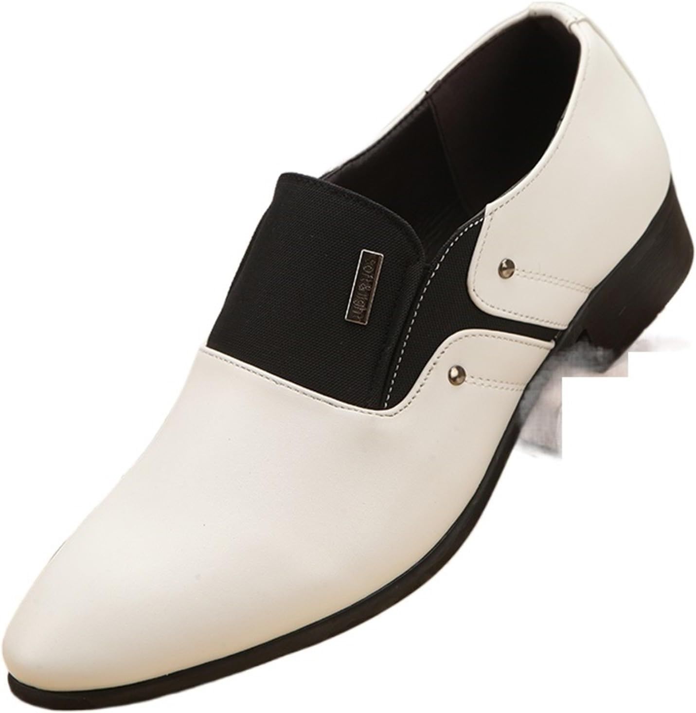 Dress Shoes for Men Comfortable Men's Patent Leather Casual Shoes Stylish Flats for Everyday Wear