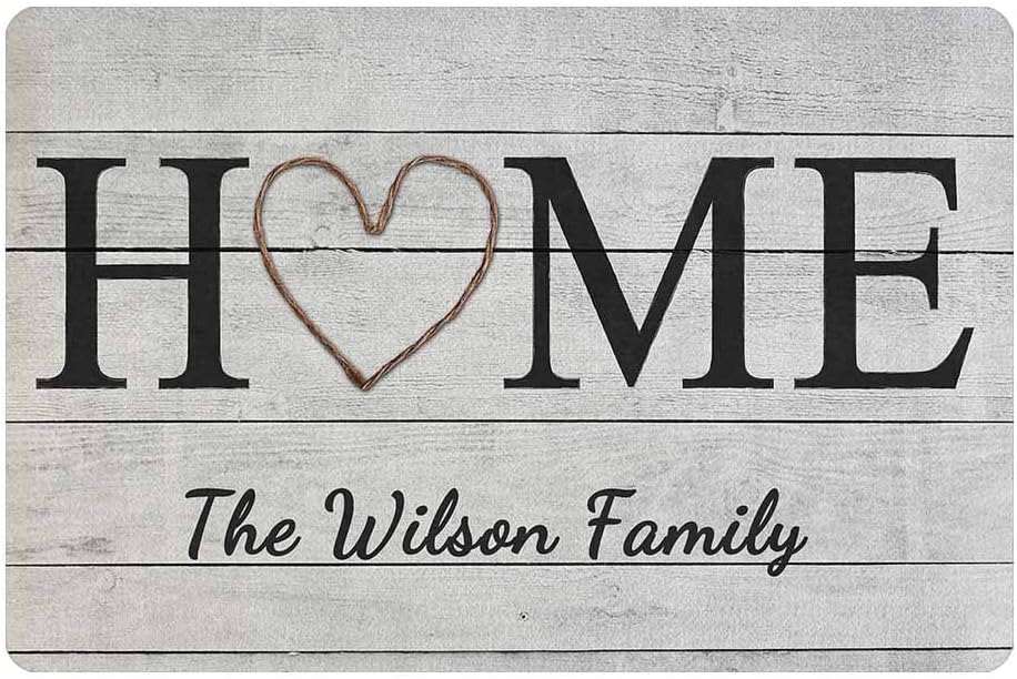 MyPupSocks Personalized Door Mats Outside Home Custom Door Mats Text Name