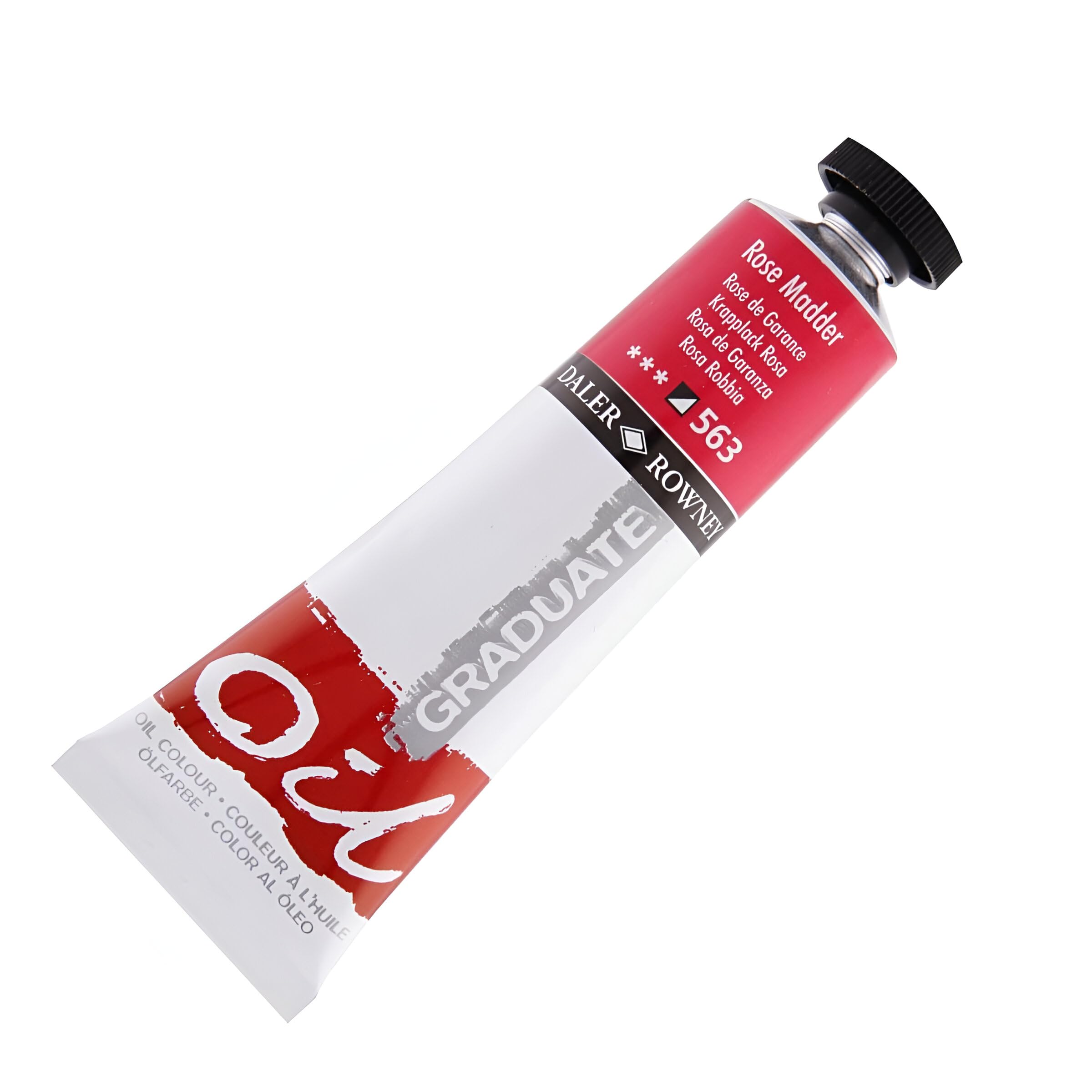 Daler-Rowney Graduate Oil Paint Tube Rose Madder 38ml For Fine Art Painting