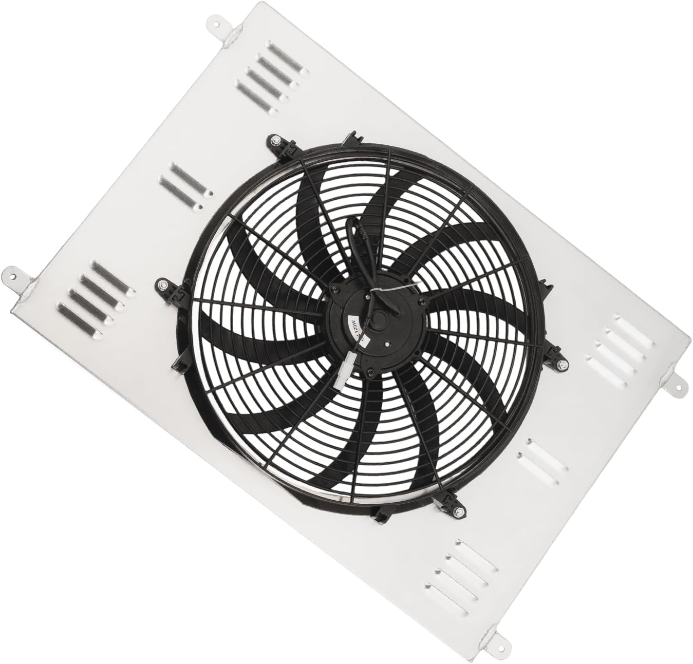 Aluminum Radiator Shroud Fan For 1995-2004 Toyota Tacoma 2.4L 2.7L L4 3.4L V6 Automotive Replacement Shroud Fan Relay Kit 1996 1997 1998 1999 2000 2001 2002 2003