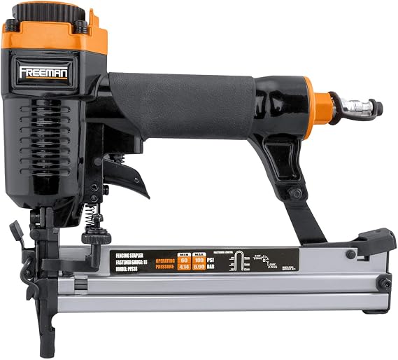 Freeman PFS18 Pneumatic 18-Gauge 7/8 Fencing Stapler with Belt Hook