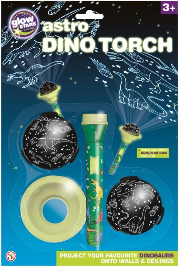 The Original Glowstars Company B8503 Brainstorm Toys Astro Dino Torch,