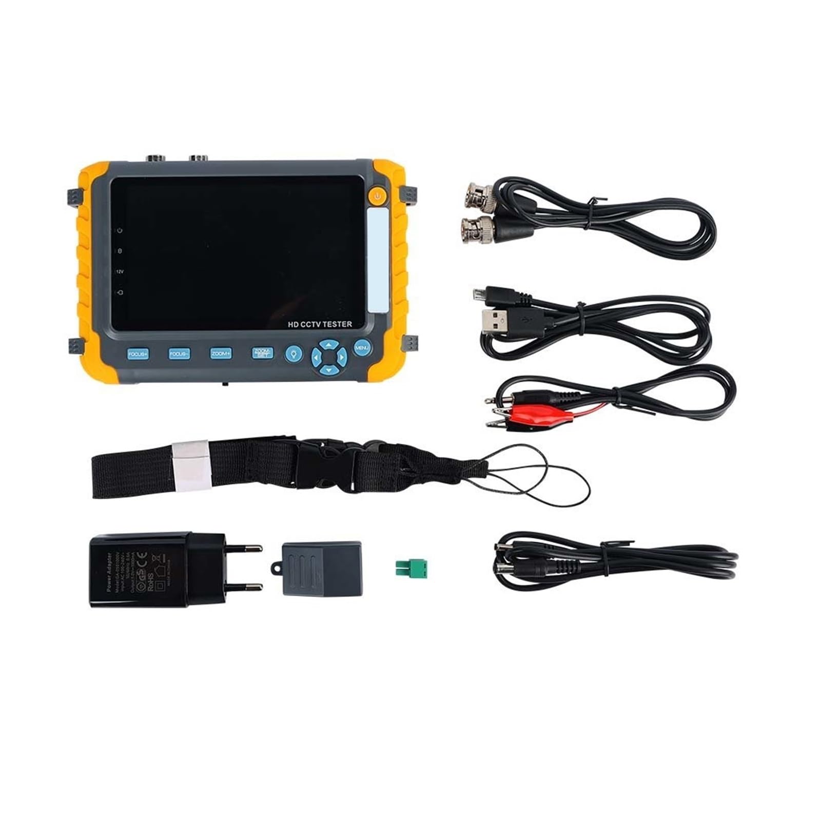 Monitor testowy CCTV, Tester Telewizji Przemysłowej 8MP 4K Tester Kamery Bezpieczeństwa 5 Cal Monitor TFT LCD Dla 4 W 1 TVI AHD CVI Analogowy Tester Kamery Bezpieczeństwa Wideo