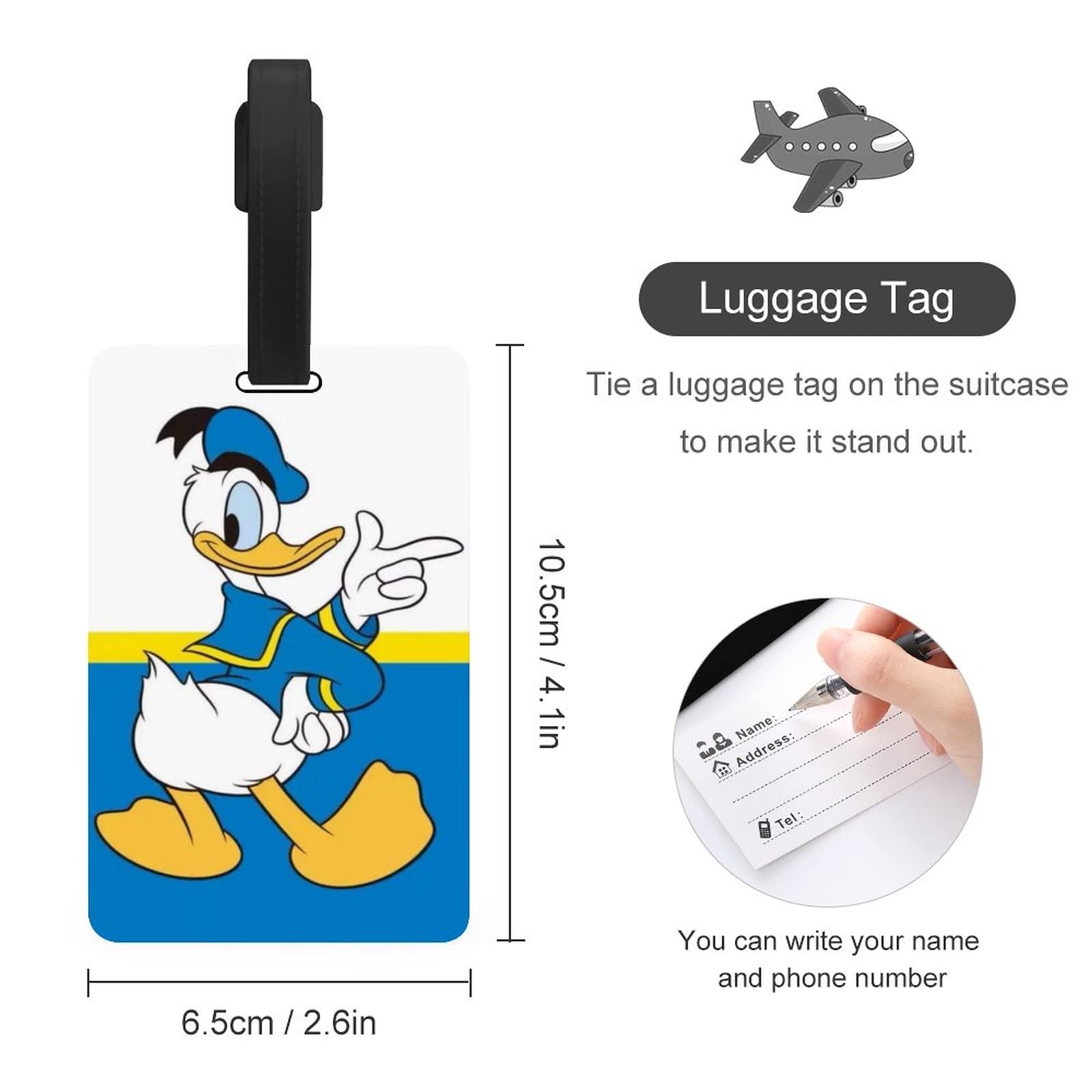 Amazon.co.jp: ドナルドダック 荷物タグ ネームタグ 荷物 タブ カバン