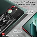 TheGiftKart Tough Armor Bumper Back Cover Case for Vivo V40e / iQOO Z9s 5G | Sliding Camera Cover, Kickstand & Ring Holder | 360° Protection Back Cover for Vivo V40e / iQOO Z9s 5G (PC & TPU, Black) gallery image