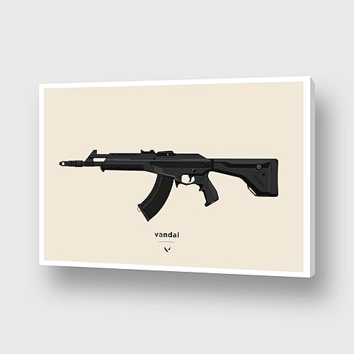 Vandal Illustration Gaming Poster, Unframed, Wall Art, Gaming Decor, Gifts Under $15
