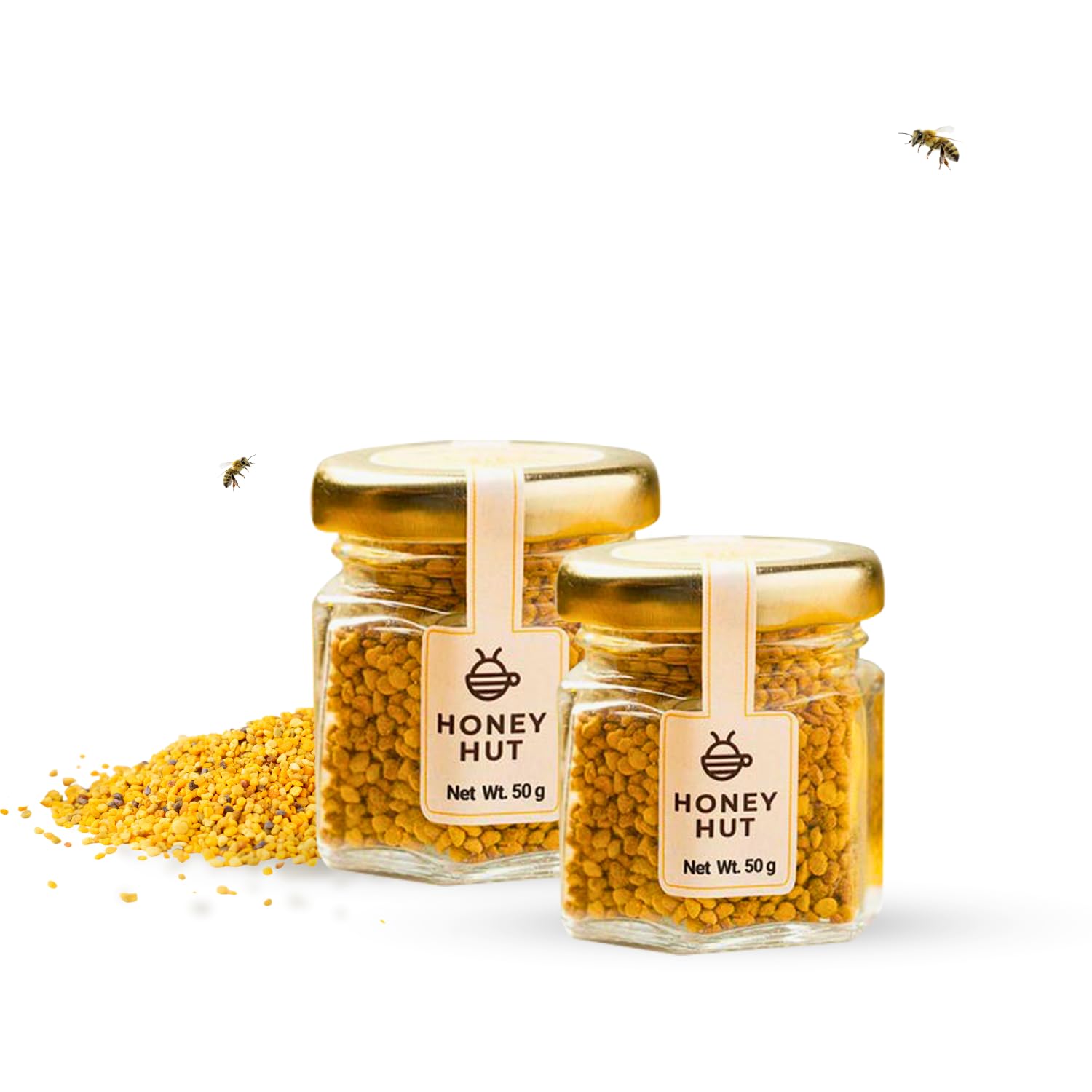 Honey Hut 100% Pure Premium Bee Pollen 100gm (50gm x 2), Plant Based Protein Honey Beepollen, Rich in Antioxidants & Amino Acids, Add to Salads, Yoghurt and Smoothies I Dietary Supplement-picture-34