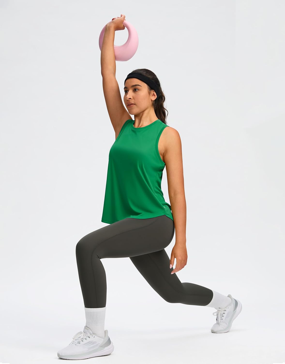 SANTINY Women's Sleeveless Workout Tops Lightweight Tennis Yoga Gym Athletic Running Shirts Racerback Tank Tops for Women - Image 3