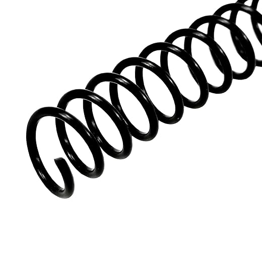Rayson 1-1/8" Plastic Spiral Binding Coil, 240 Sheets Capacity, 4:1 Pitch 28.6mm Black Coil Binding Spines for Business and Educational Purposes, 50 Pack