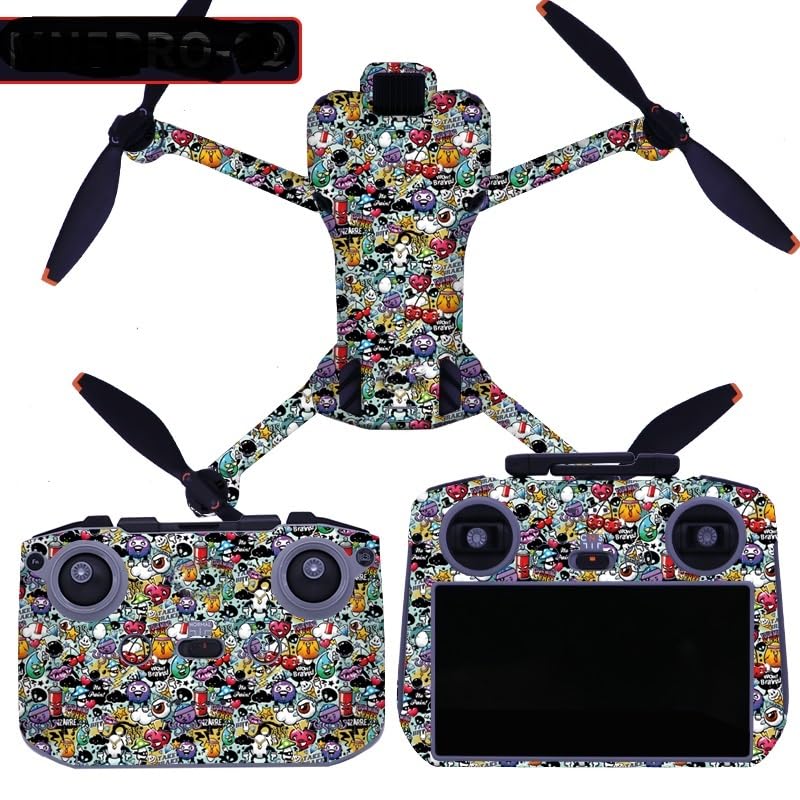 Decorative Sticker Kit for DJI mini 5pro,Waterproof Skin Sticker Decal DIY Accessory for DJI mini 5pro Drone and RC-N3 RC2 Controlle,Anti-Scratch Protective Film (MN5PRO-02)
