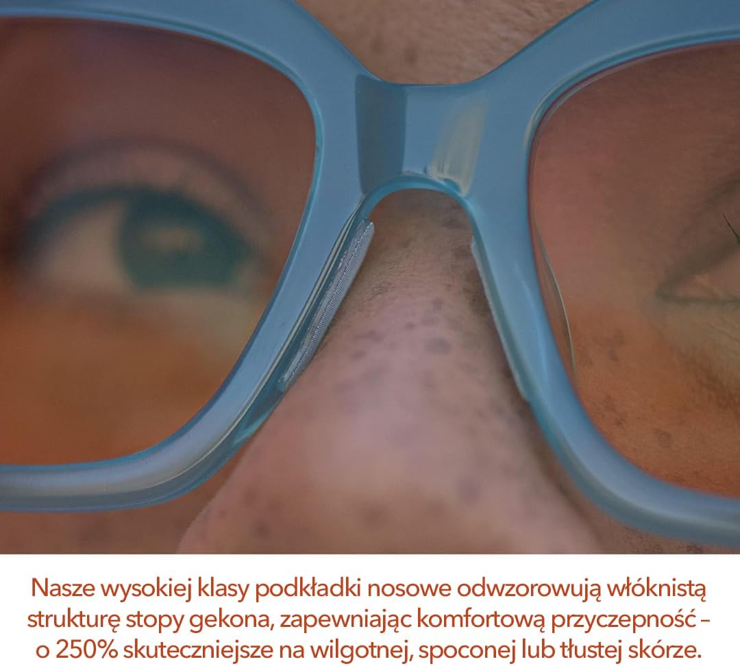 Setex Gecko Grip носовые упоры для очков 5 прозрачных пар противоскользящие носовые упоры для очков микротекстурированные волокна сверхпрочное сцепление и сверхмягкость самоклеящиеся 1 7 16 мм