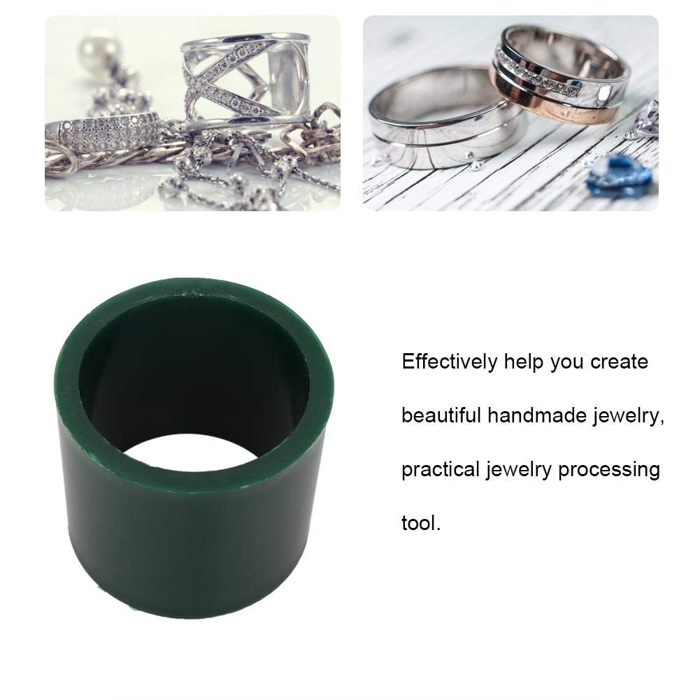 Green Carving Wax, Jewelry Bracelet Wax Casting Tube Hole Bracelets Circle Mold Ring Tube Mold Jewelry Making Engraving Tool Accessory Jewelry Bracelet Wax Casting Tube Solid (L Round)