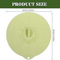 Vista 3 de Hemoton Tapas elásticas de silicona – Fundas reutilizables para alimentos, tapa de microondas y horno, cubierta de sello de cuenco verde Green