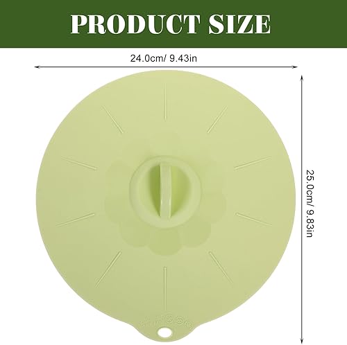 Miniatura 3 de Hemoton Tapas elásticas de silicona  Fundas reutilizables para alimentos, tapa de microondas y horno, cubierta de sello de cuenco verde