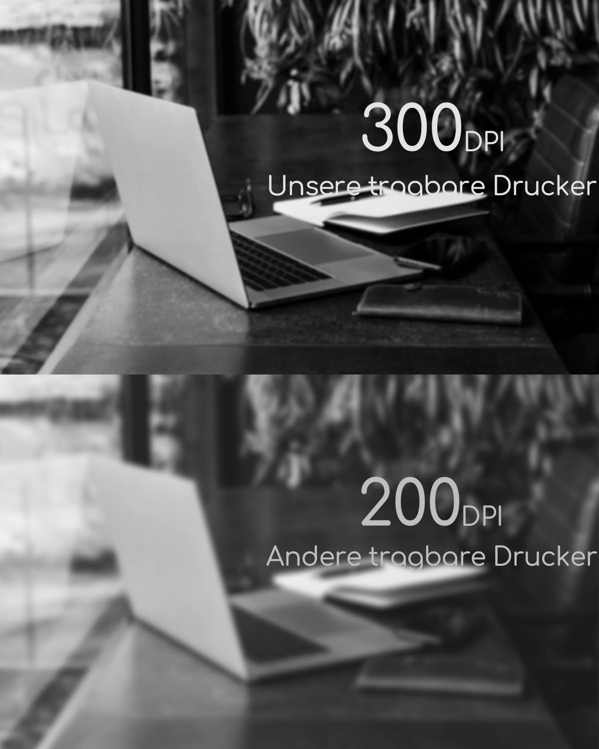 TATTMUSE Mobiler Drucker A4 für Unterwegs, Mobiler Drucker, Belegdrucker | Lernen, Tragbarer Kompatibel mit Phone, Monochromer Reisedrucker Nur Thermopapie, Weiß