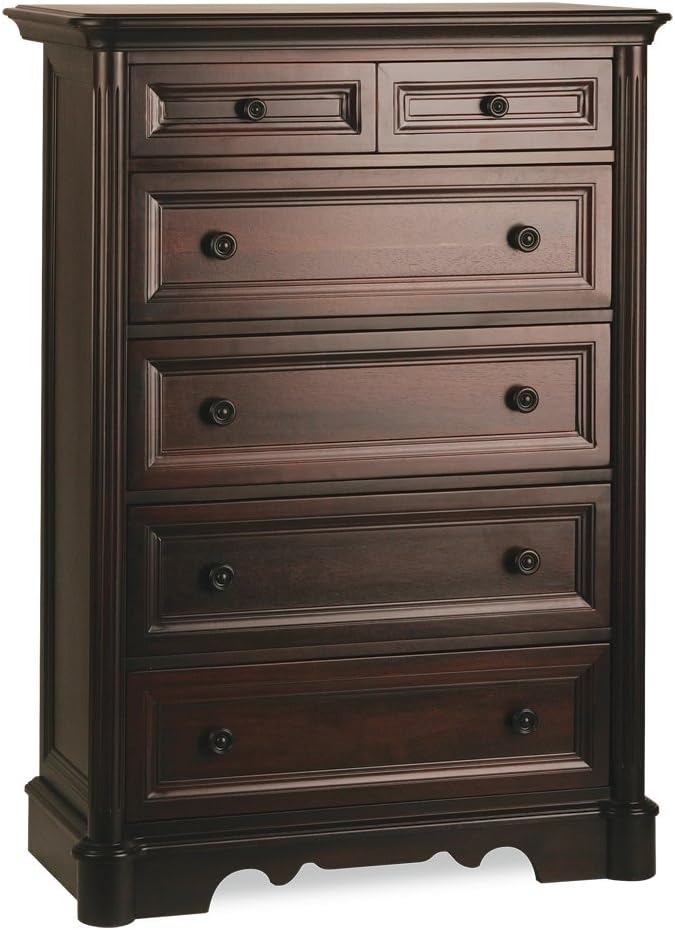 Ragazzi Pompei Premium 5 Drawer Dresser, Espresso