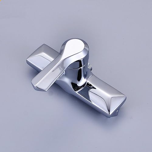 Miniatura 2 de Mezclador de ducha de latón montado en la pared, grifo de válvula de ducha de una sola palanca, grifo de agua fría y caliente para baño, bañera de