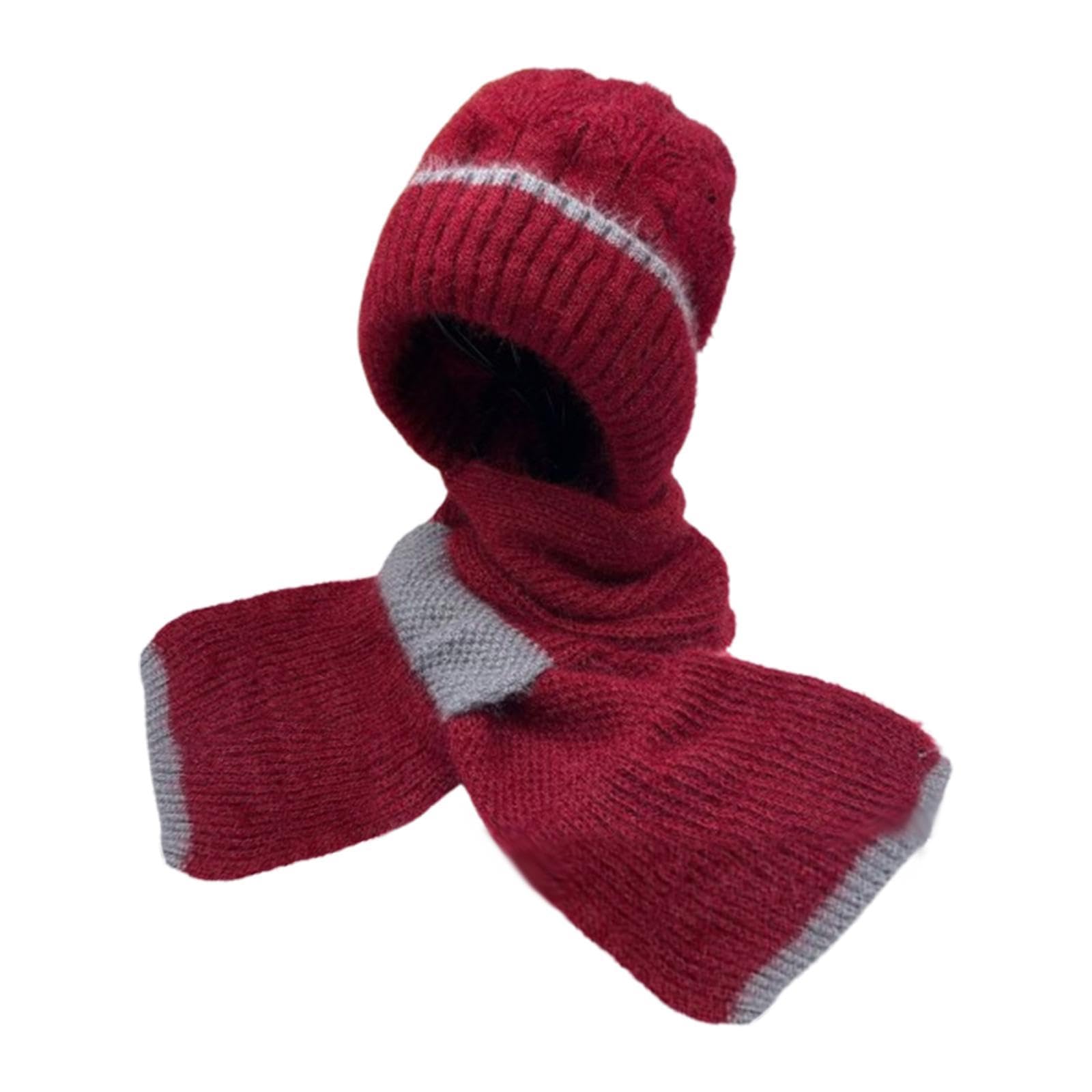 nivaa Womens Hooded Scarf Versatile Hat Scarf Set for Walking Hiking Autumn Winter-picture-9