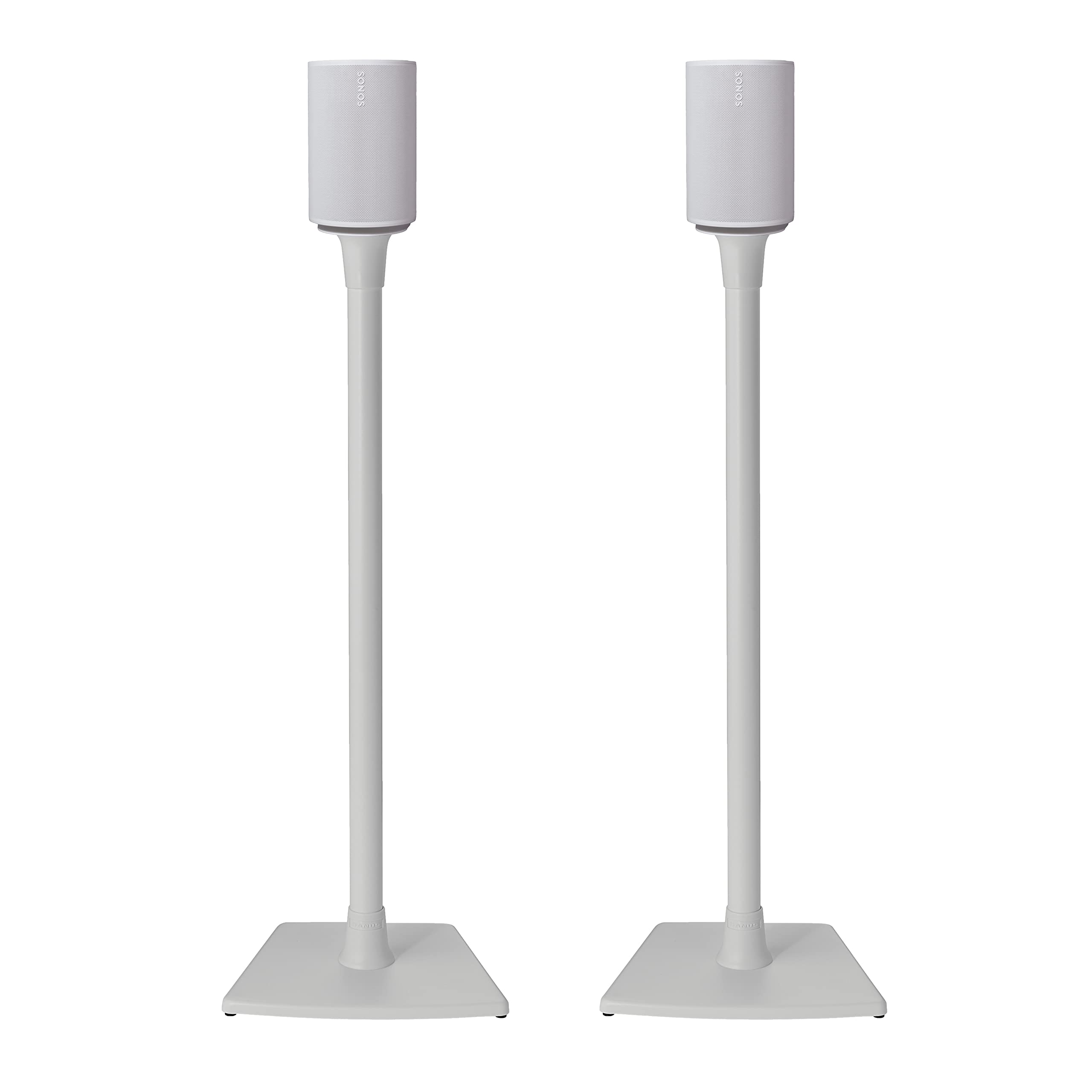 Sanus Wireless Speaker Stand for Sonos Era 100™ - Pair White |, Perfect Stand Setup for Easy and Secure Mounting of New Sonos Era 100™ Speakers - OSSE12-W2