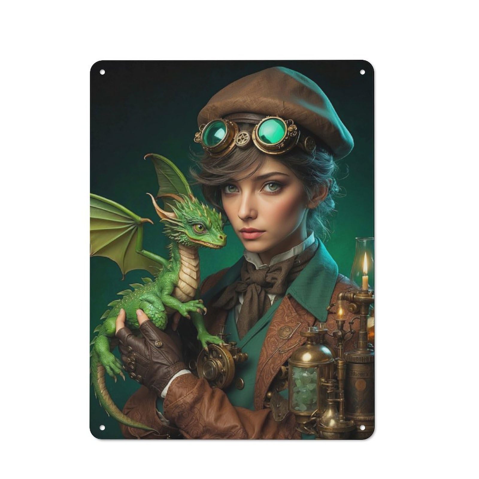 Junmoney The Alchemists Companion Vintage Tin Sign 40X30cm With For Guest Room Or Hallway, For Themed Room Decoration, For Vintage Wall Decor Fans