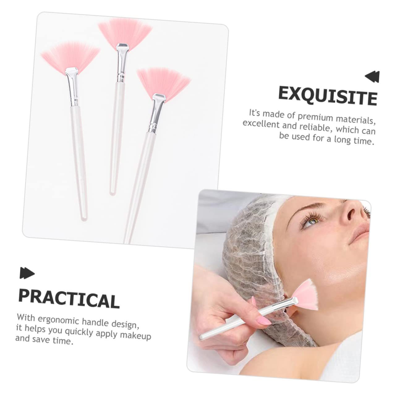FOMIYES 24stücke Teiliges Pinselset Für Gesichtsmakeup Weiche Gesichtspinsel Für Puder Foundation Und Blush Für Frauen Und Mädchen Einfach Zu Handhaben Langlebig Und Beim Verblenden