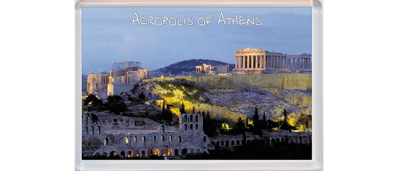 Baked Bean Store Acroplis Of Athens - Greece - Jumbo Fridge Magnet Id863