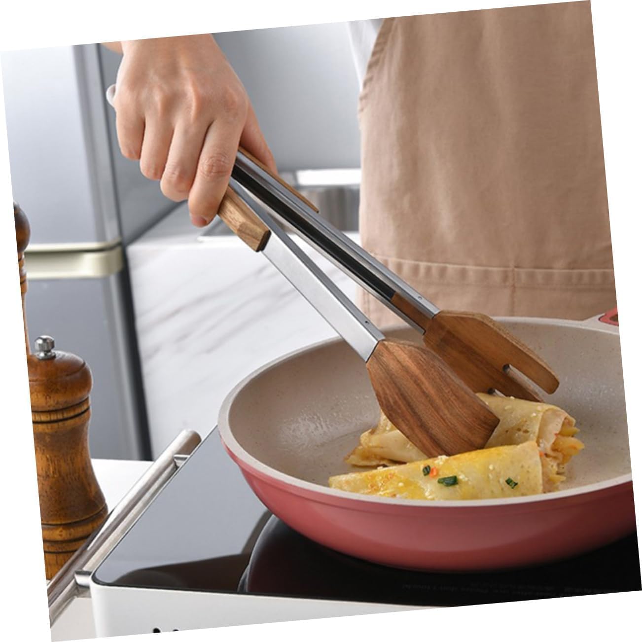 Cooking Tongs, Cat Claw Food Clip Tongs for Appetizers Kitchen Essential Cooking Tong Baking Food Tongs Steak Tongs Barbecue Tongs Buffet Food Tongs Dessert Clamp Buffet(33.00X5.00X4.00CM)