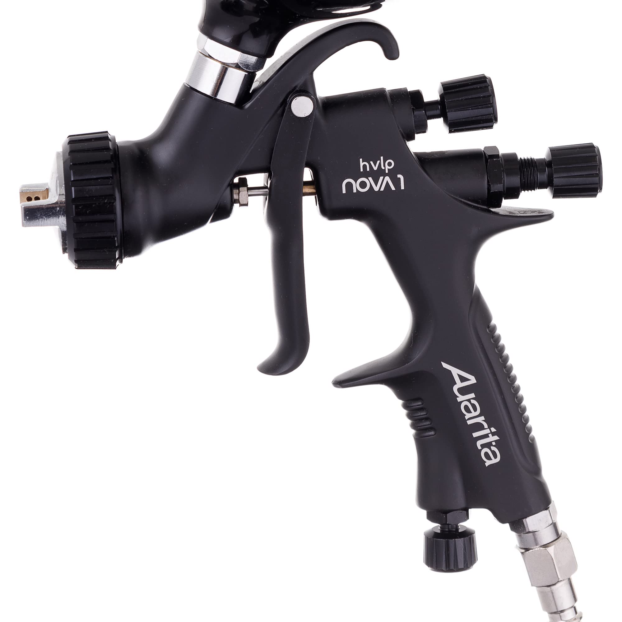 Kastor Pistolet à Peinture de Pulvérisation NOVA 1 AUARITA HVLP Buse 1.8mm BLACK