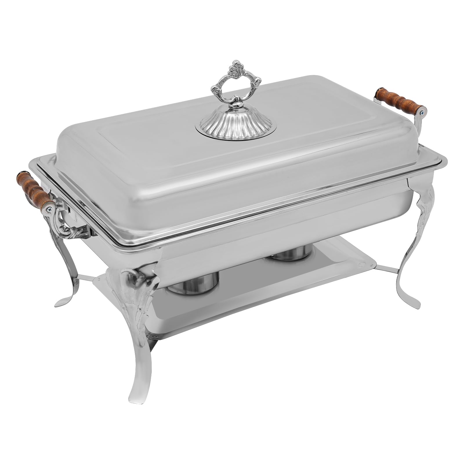 Chafing Dish, Chafing Dish Buffet Set da 2,38 galloni Buffet Server e scaldabagno, fuoco regolabile, per catering commerciale, feste, banchetti