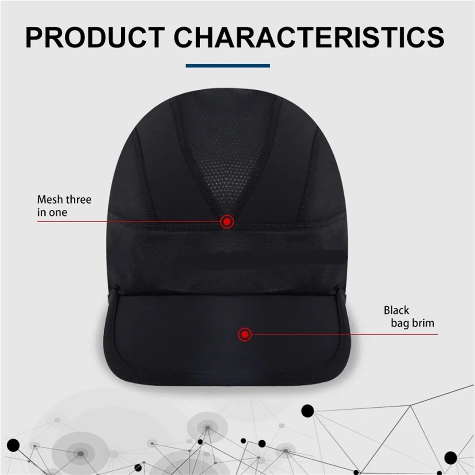 Berretto da sci termico con cappuccio ciclismo logo riflettente Fodera calda for casco neve for esterni Corsa pesca Escursionismo Cappello golf Per Il Ciclismo