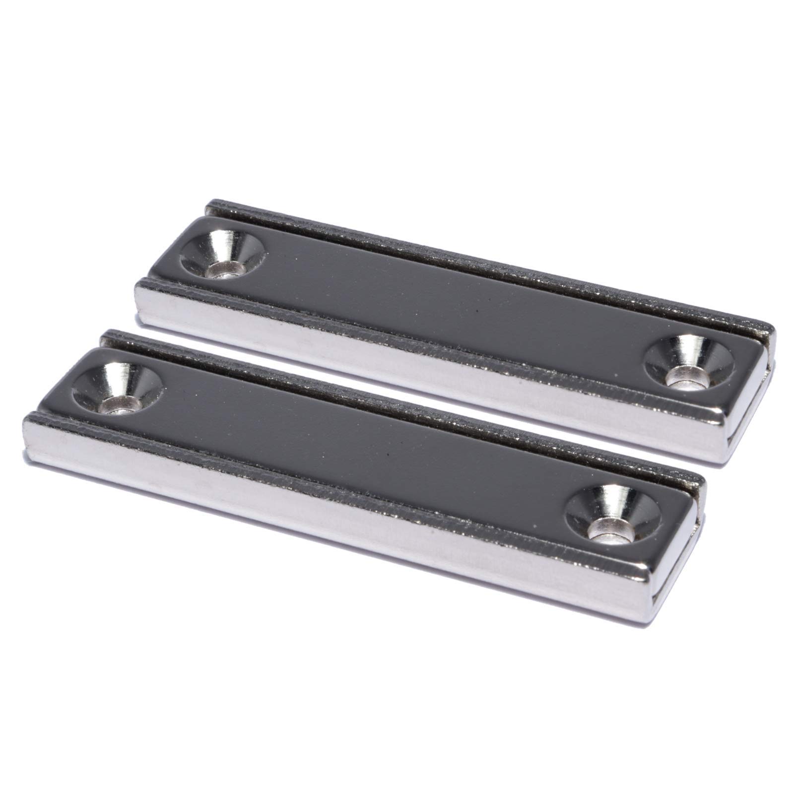 Neodym Magnet Mit Loch - Neodym Flachleiste Mit Bohrung und Senkung - 110x13 ,5x5mm mit Senkung - Senkbohrung - Senkloch [2 Stück Neodym Magnet Mit Loch - Neodym Flachleiste Mit Bohrung und Senkung - 110x13 ,5x5mm mit Senkung - Senkbohrung - Senkloch [2 Stück