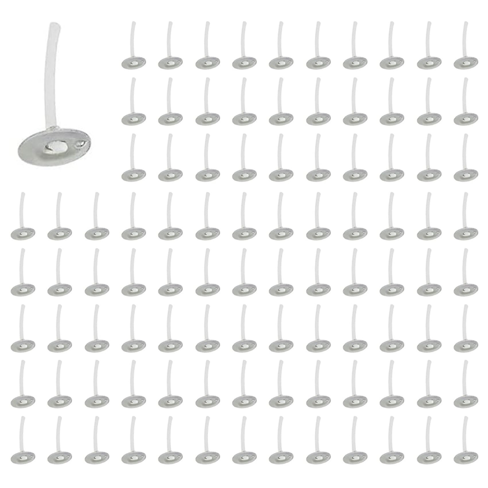 Hndhbfgrt 3000Pcs Candle Wicks 1 Inch Low Smoke Candle Wick with Metal Tabs Tea Light Wicks for Candle Making