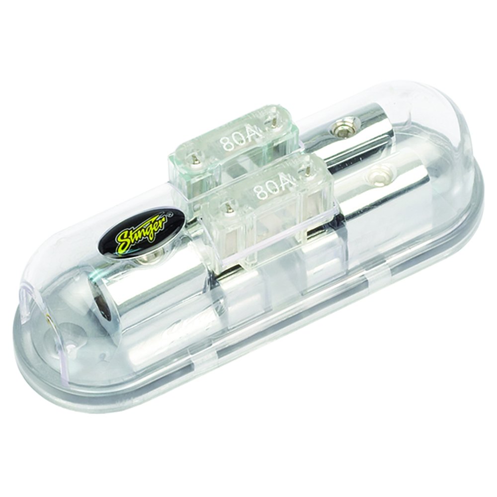 Stinger SPD5622 PRO Series Maxi Fused Power Distribution Block with One 4 Gauge Input and Two 8 Gauge Outputs